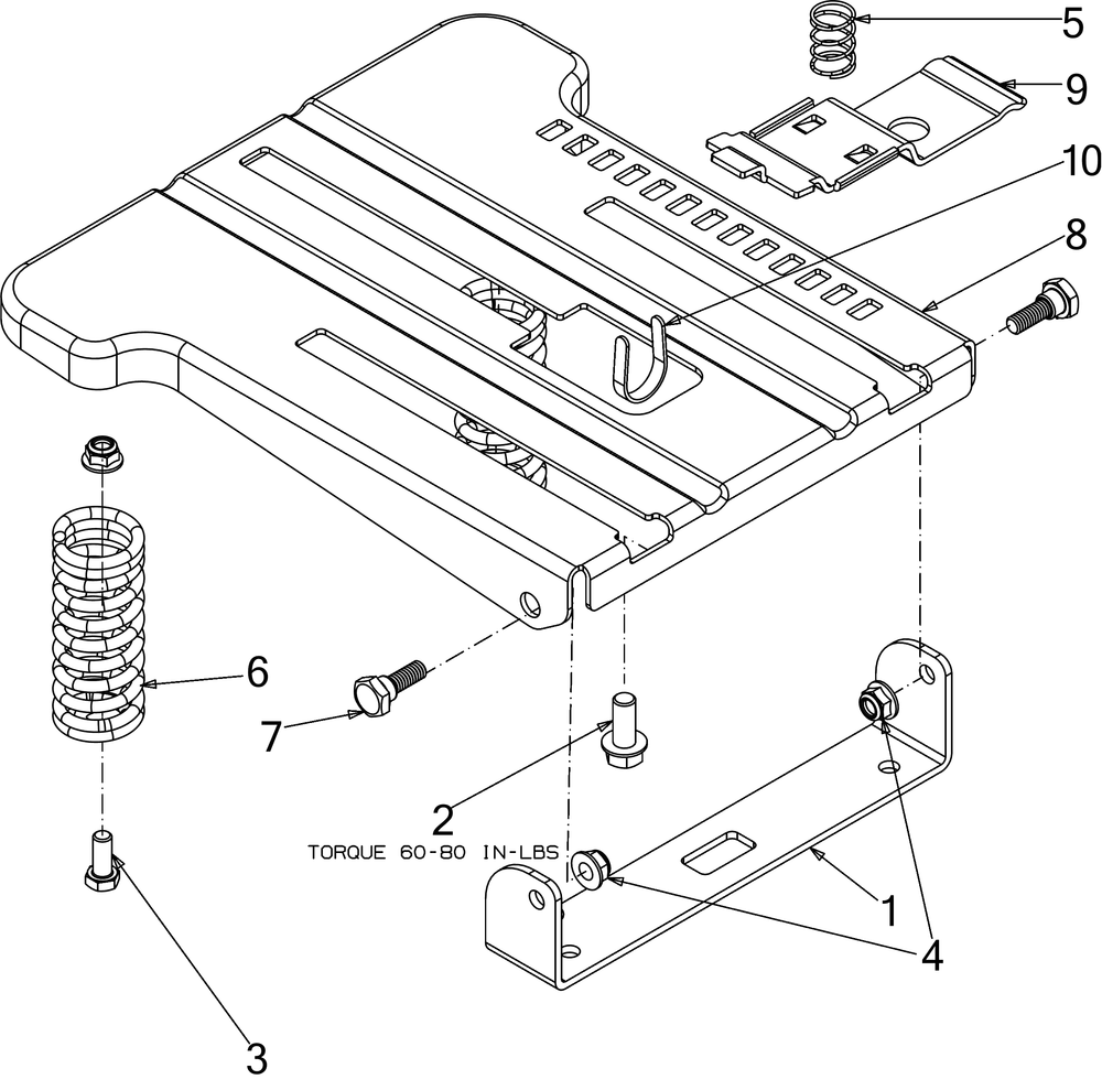 Seat Adjustment Diagram and Parts List for RZT-S42ZERO (17AVCEDS710)(2016) Cub Cadet Lawn Tractor